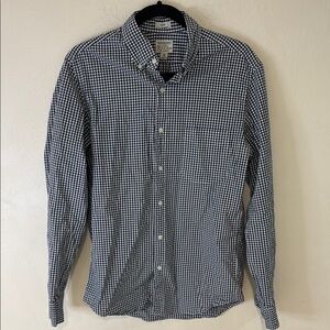 J. Crew Blue and White Casual Button Down Shirt